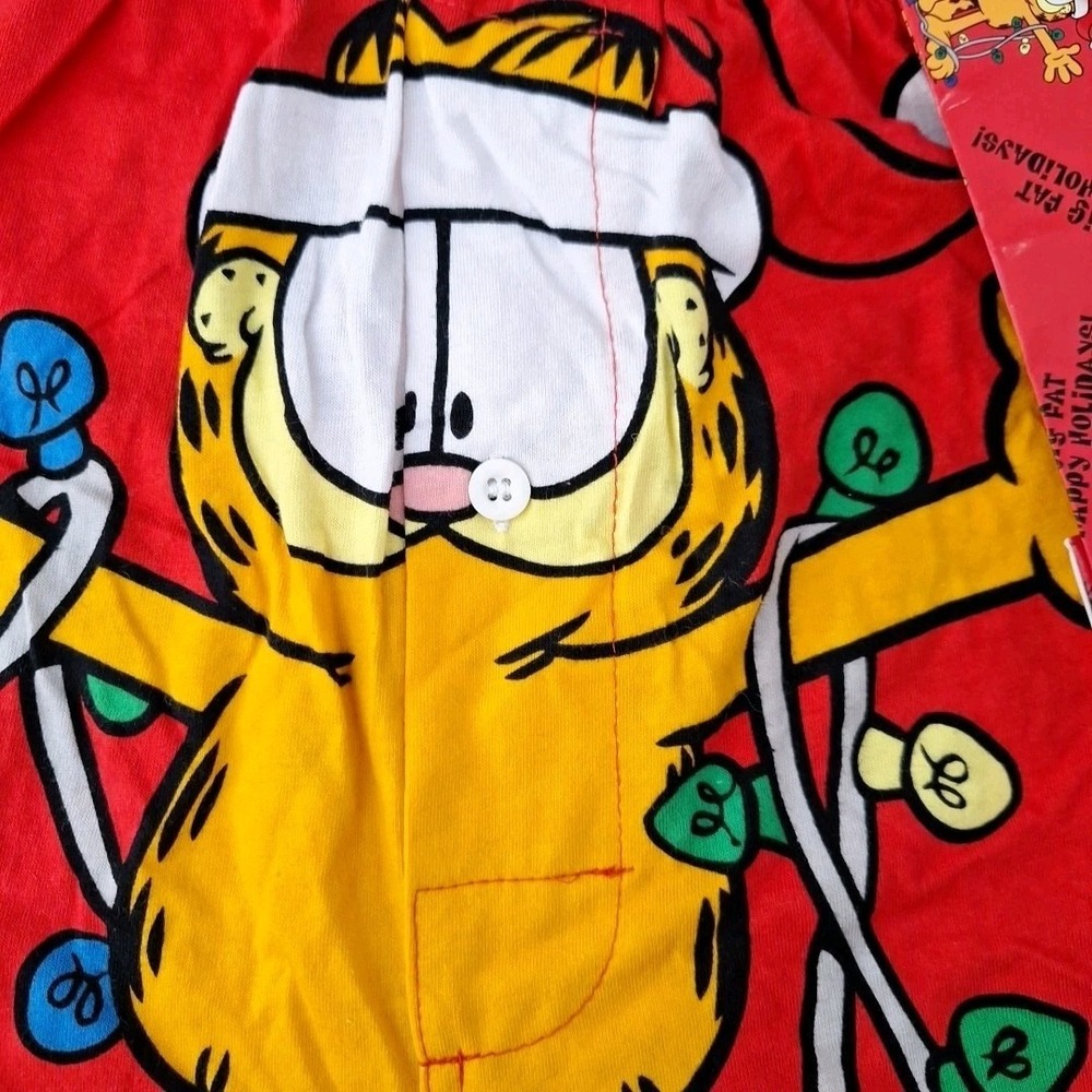 Vtg GARFIELD the Cat PAWS Boxers Mens XL Christmas Underwear W/ GIFT BAG, NWT - Picture 7 of 13